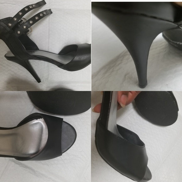 Black Madeline Girl ankle strap heels - Picture 2 of 3